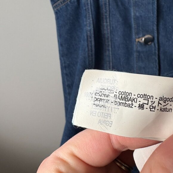 Zara Denim Mini Dress NWT Blue Size Medium Blogger Fav - Picture 9 of 10